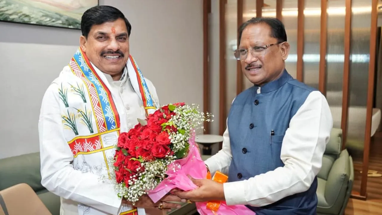 Before the 26th Central Regional Council meeting, CM Mohan Yadav met Chhattisgarh Chief Minister Sai.