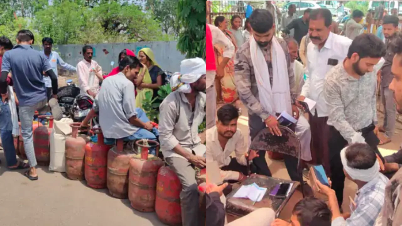 People Block Road in Raisen Over Non-Availability of Gas Cylinders