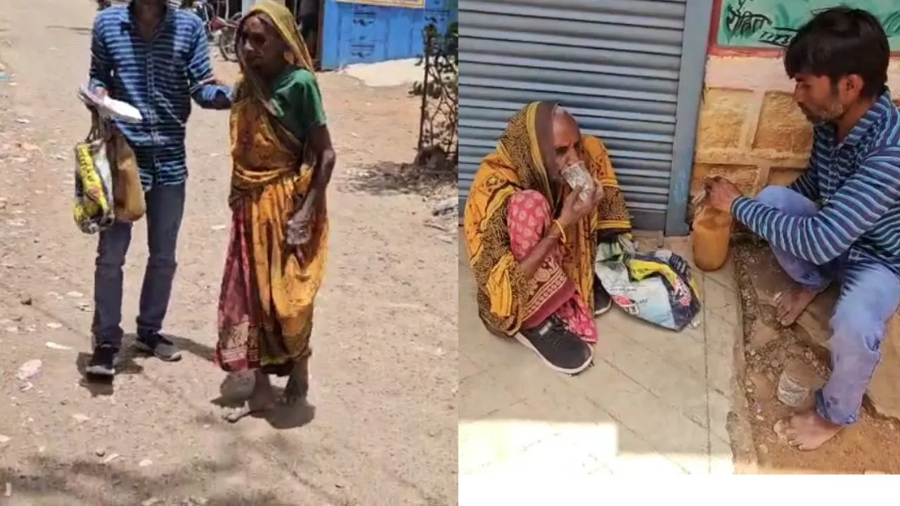 In Damoh, an 82-year-old woman kept wandering in the scorching heat for her pension.