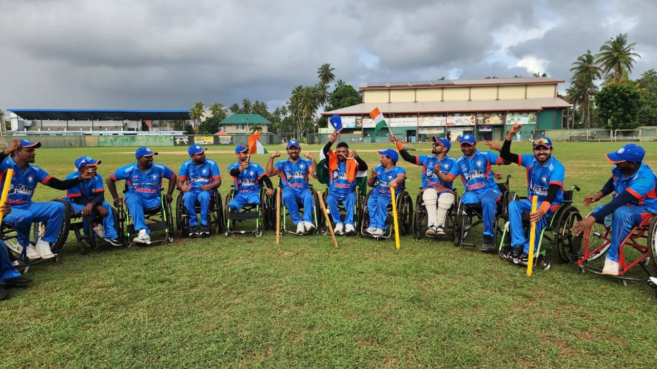Indian wheelchair cricket team defeated Sri Lanka to win the T20 series.