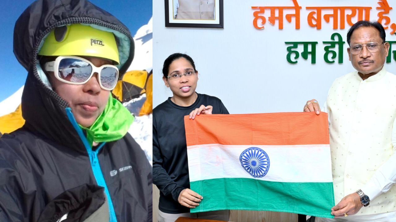 Janjgir-Champa's daughter Amita Shrivas conquered Mount Everest.