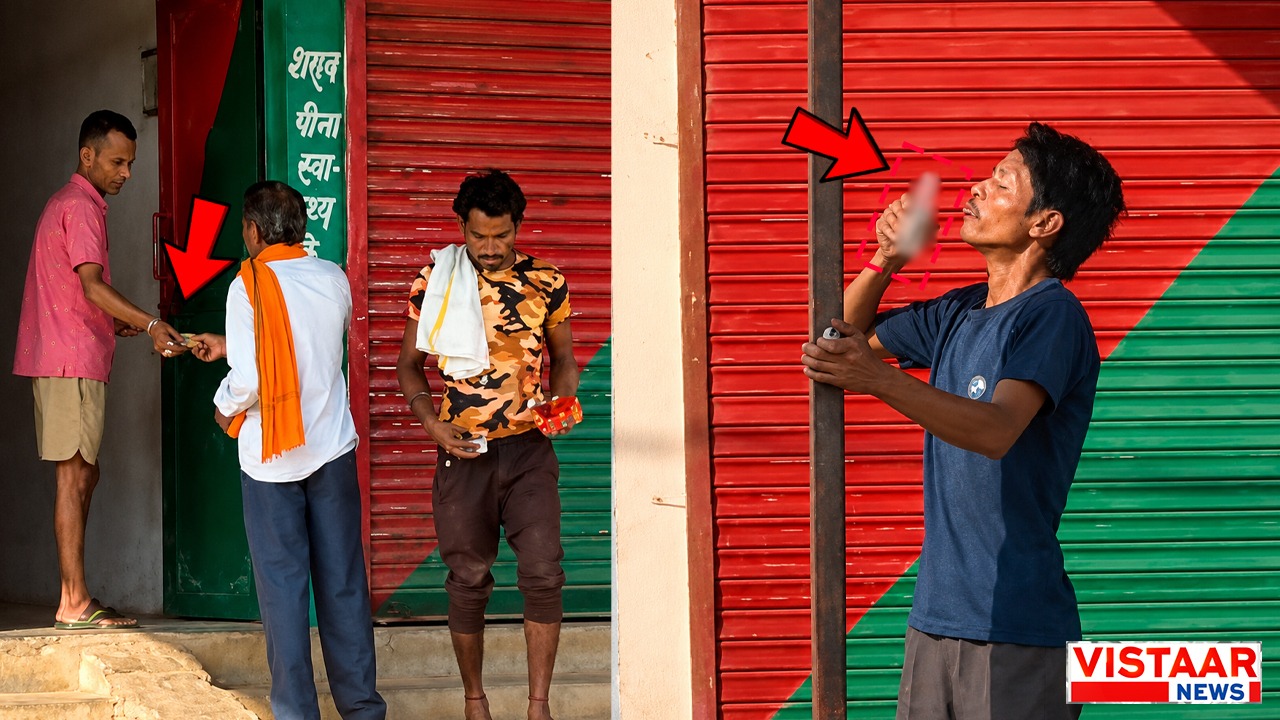 Even after the liquor shop was closed in Damoh, liquor is being sold openly.