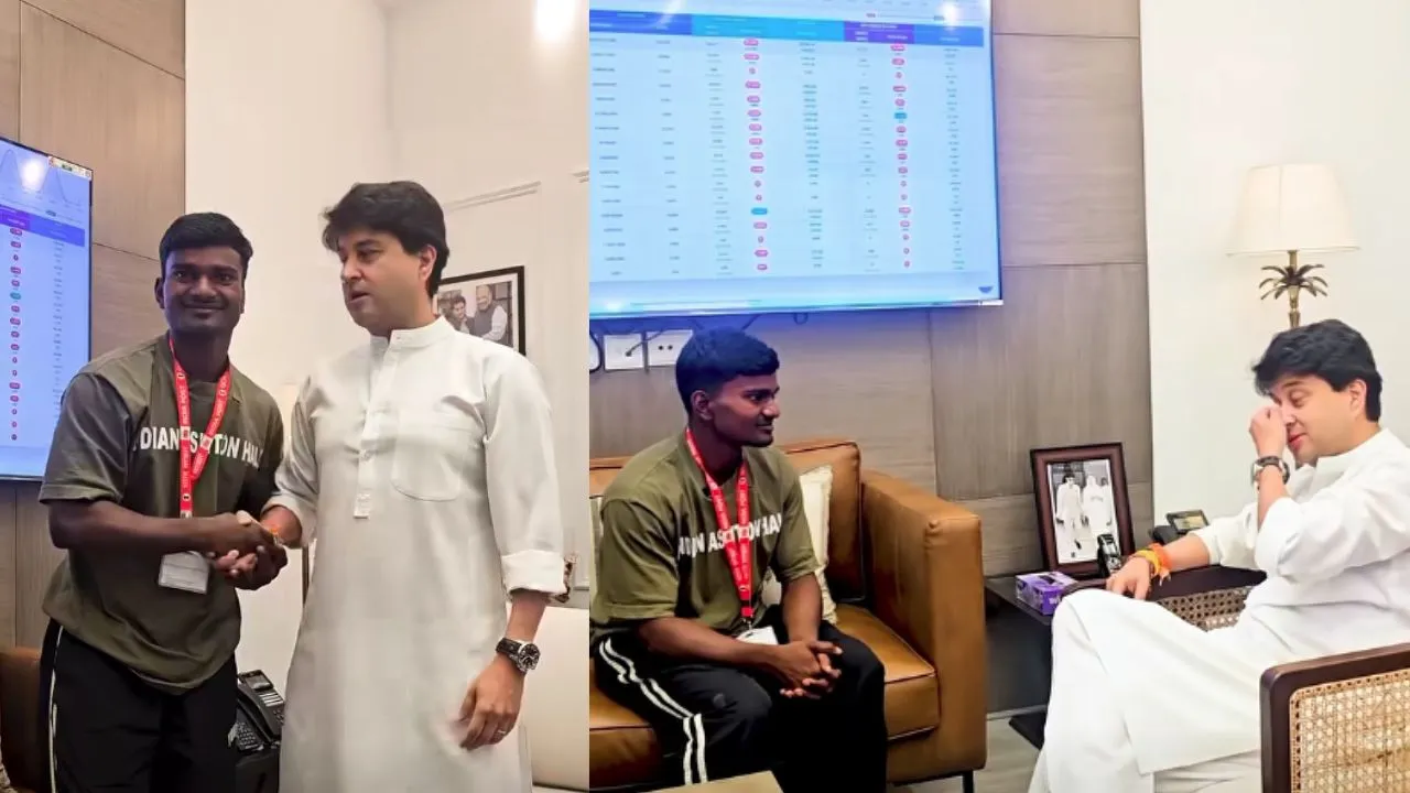 Indian Ashton Hall yogendra kushwah met jyotiraditya scindia
