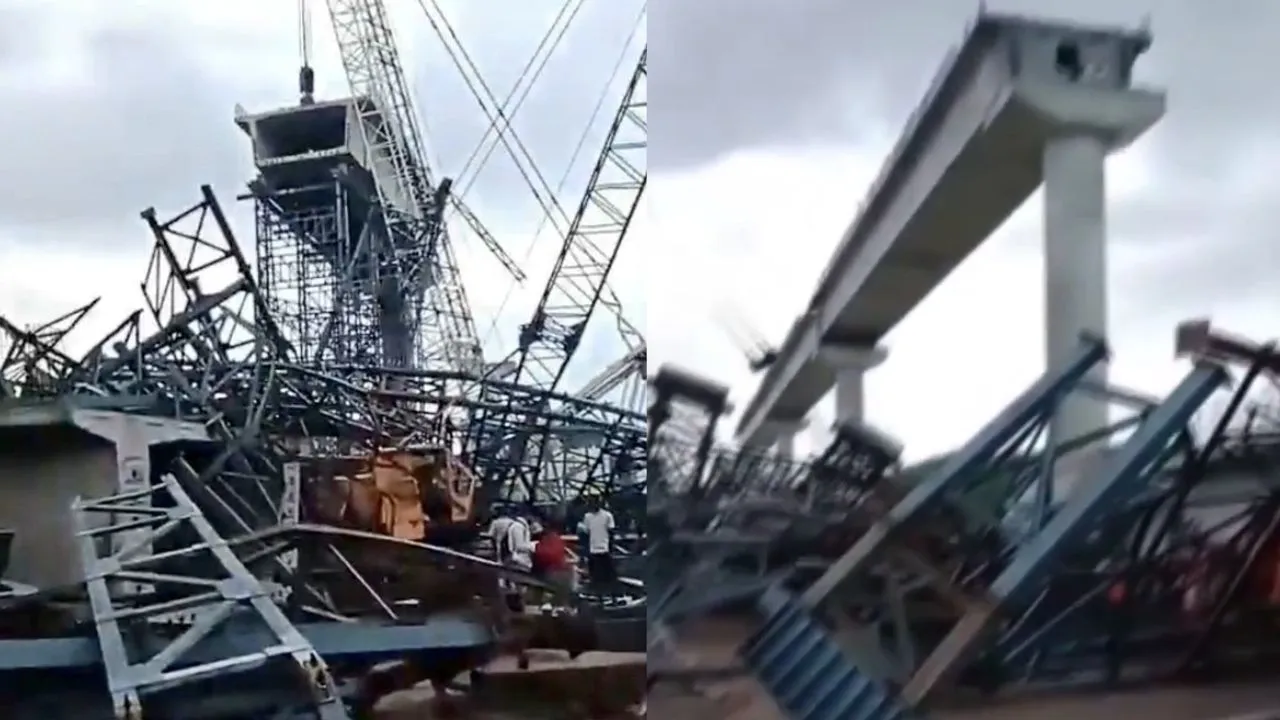 hamirpur betwa river underconstruction bridge collapsed 6 labourers dead