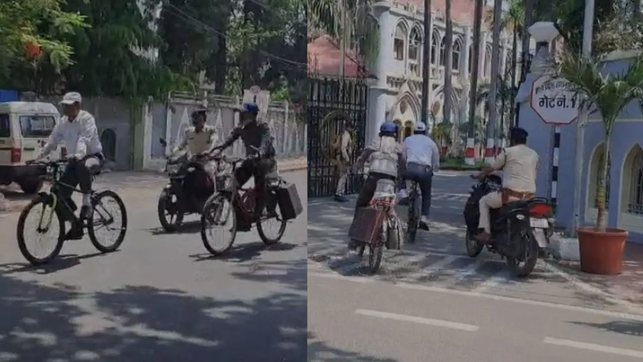 mp high court justice dd bansal rode a bicycle after pm modi appeal