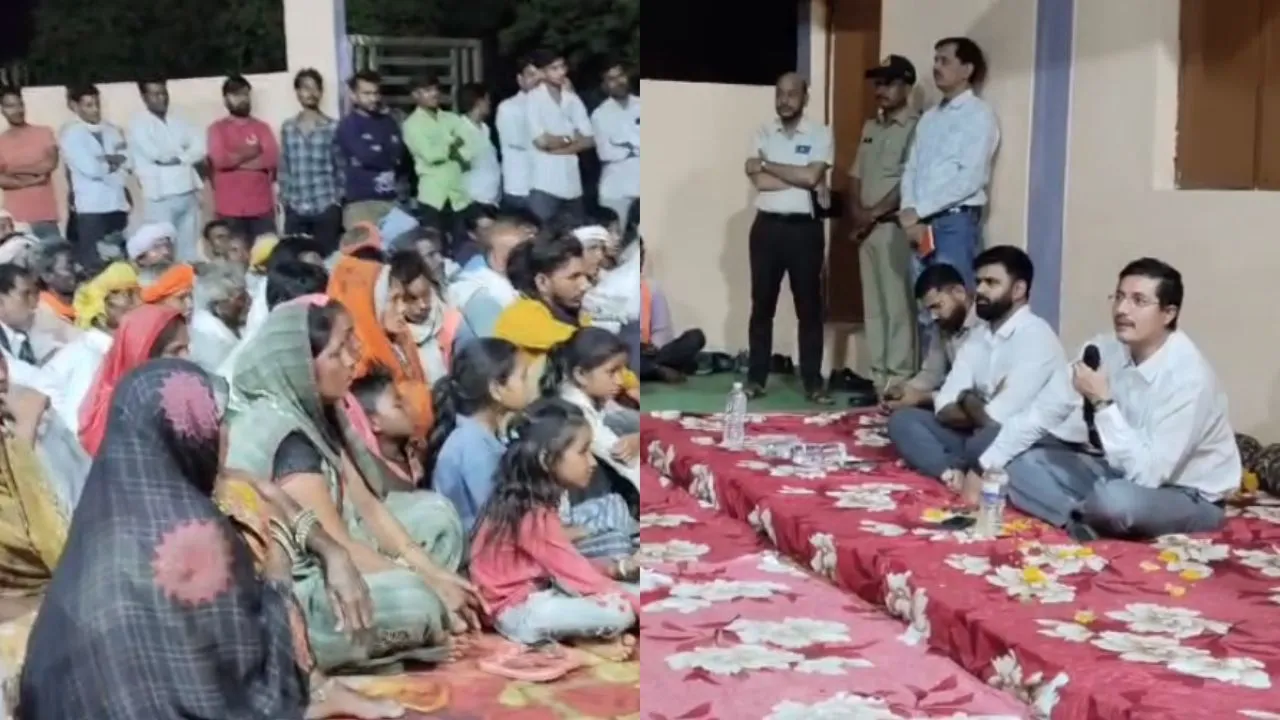 khandwa collector rishav gupta stayed at dabhia village listened to villagers problems