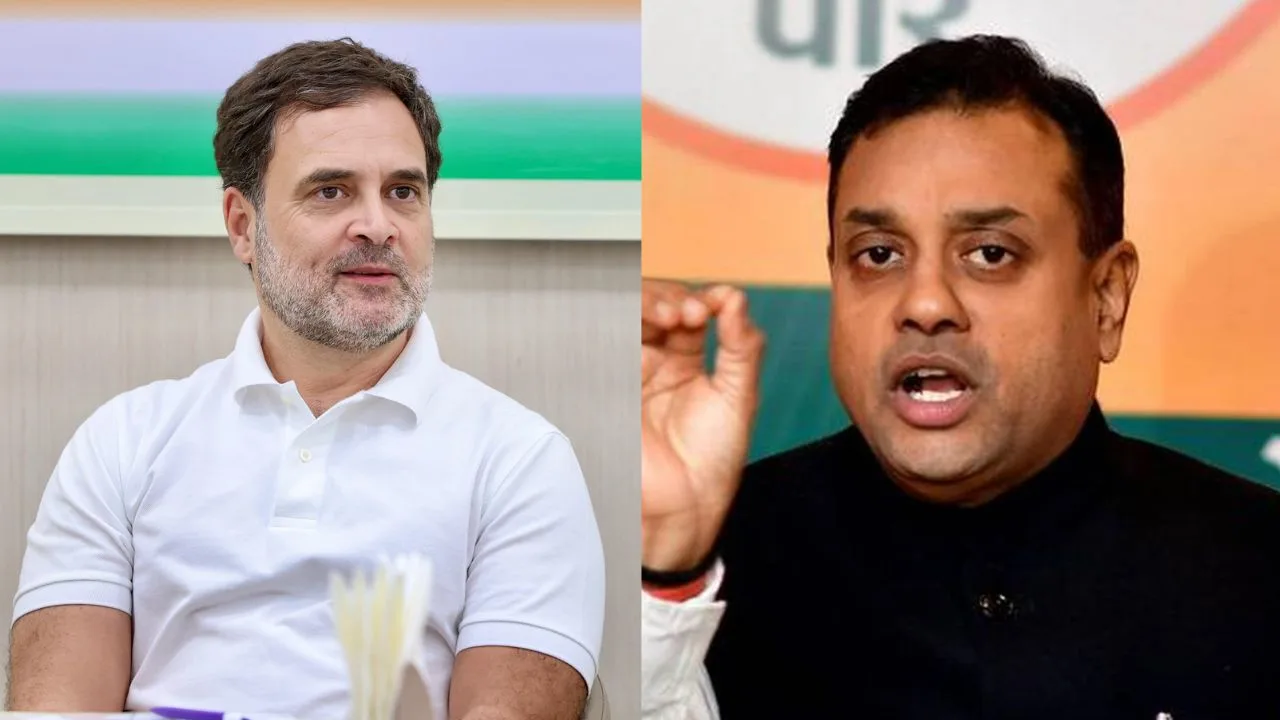राहुल गांधी और संब‍ित पात्रा