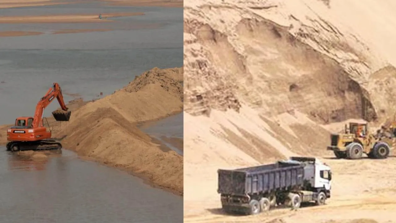 Chhattisgarh illegal sand mining action