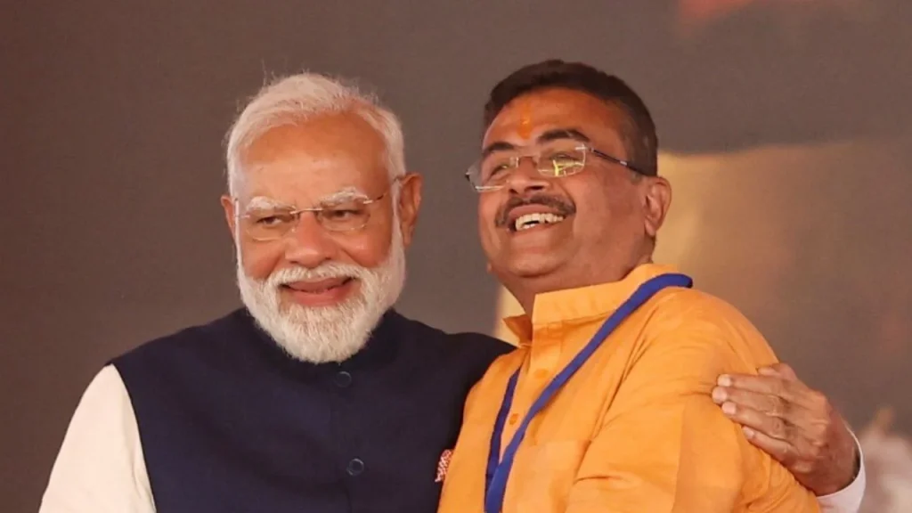 पीएम मोदी और सुवेंदु अधिकारी