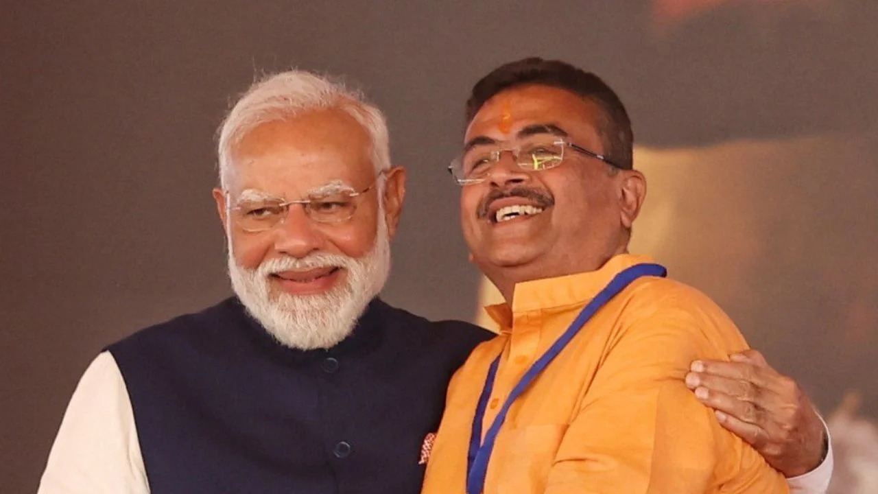 पीएम मोदी और सुवेंदु अध‍िकारी