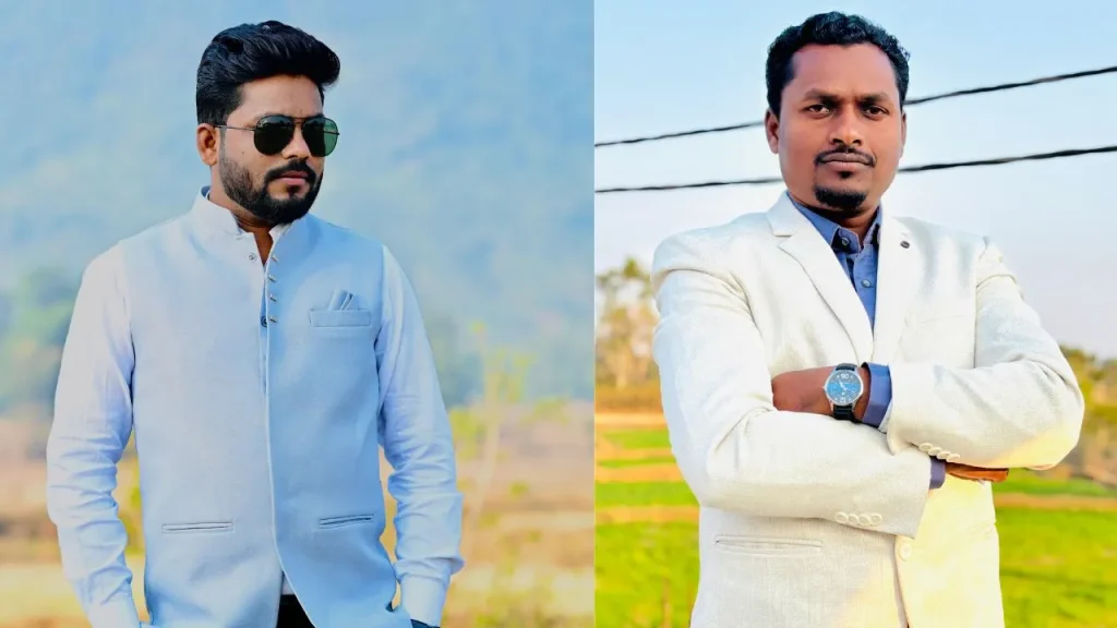 The MLA's supporters, Nazim Raza and Pankaj Gupta.