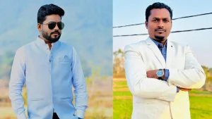The MLA's supporters, Nazim Raza and Pankaj Gupta.
