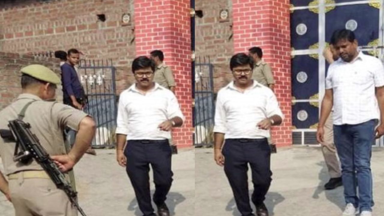 The DGGI team leaving the young man's house
