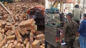 Three people died after being buried under debris during a storm in Sheopur.
