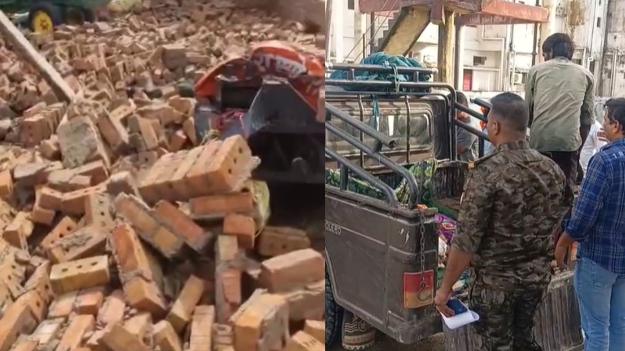 Three people died after being buried under debris during a storm in Sheopur.