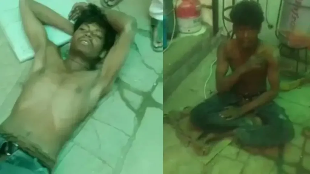A thief who came to steal from an electronic shop in Satna fell asleep himself.