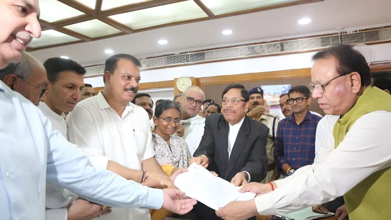 Meenakshi Natarajan filed nomination for Rajya Sabha on behalf of Congress.