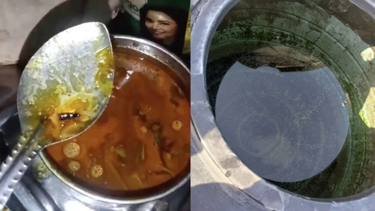 In a girls' hostel in Shivpuri, insects are being found in the food, and water from an open tank is being used.