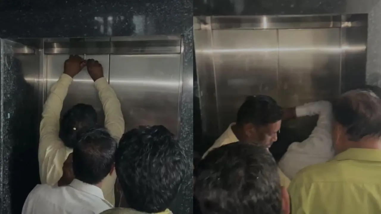 Bhopal municipal corporation woman employee stuck in lift after power gone