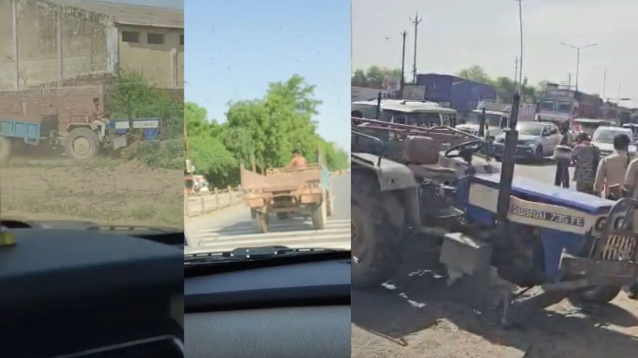 Morena illegal mining mafia tried to run tractor trolley over officials